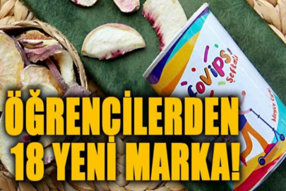 Öğrencilerden 18 yeni marka