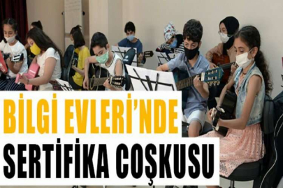 Bilgi Evleri’nde sertifika coşkusu