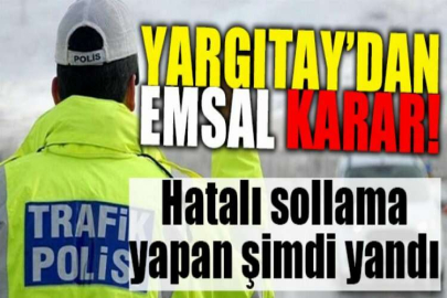 Hatalı sollama yapan şimdi yandı