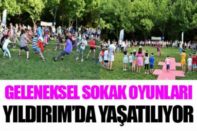 Geleneksel sokak oyunları Yıldırım’da yaşatılıyor