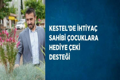 KESTEL’DE İHTİYAÇ SAHİBİ ÇOCUKLARA HEDİYE ÇEKİ DESTEĞİ