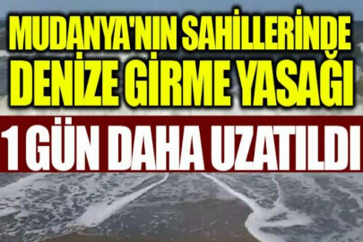 Plajlarda denize girme yasağı bir gün daha uzatıldı