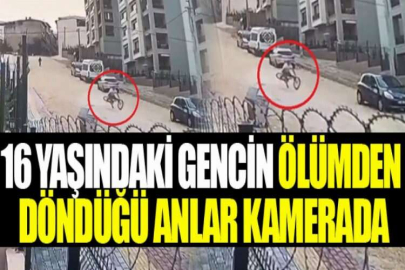 16 yaşındaki gencin ölümden döndüğü anlar kamerada