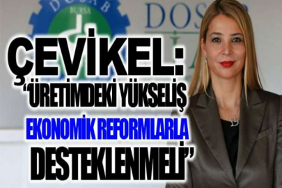 Çevikel: “Üretimdeki yükseliş ekonomik reformlarla desteklenmeli”