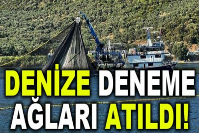 Bursa'da denize deneme ağları atıldı