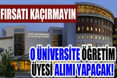 Ufuk Üniversitesi Öğretim Üyesi alım ilanı