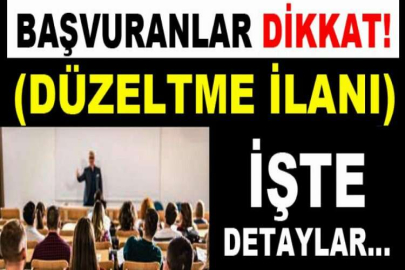 (Kadro iptali) Mersin Üniversitesi Rektörlüğünden