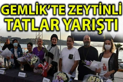 Gemlik’te zeytinli tatlar yarıştı