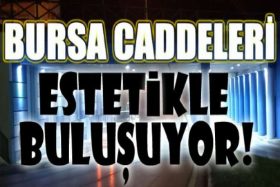 Bursa caddeleri estetikle buluşuyor