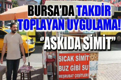 Bursa’da askıda simit uygulaması