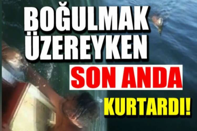 Boğulmak üzereyken son anda kurtardı