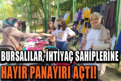 Bursalılar, üniversite öğrencileri ve engelliler için hayır panayırı açtı