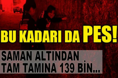 Saman altından 139 bin lira çıktı