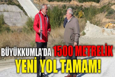 Büyükkumla’da 1500 metrelik yeni yol tamam