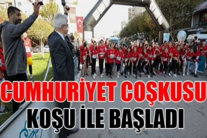 Cumhuriyet coşkusu koşu ile başladı