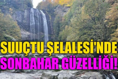 Suuçtu Şelalesi'nde sonbahar güzelliği