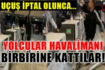 Havalimanını birbirine kattılar!