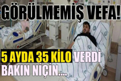 Görülmemiş vefa! Annesine böbrek nakli için 5 ayda 35 kilo verdi