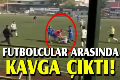 Futbolcular arasında kavga çıktı