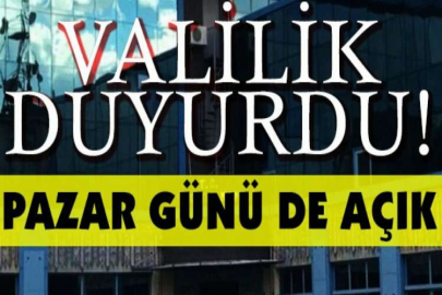 Valilik duyurdu!