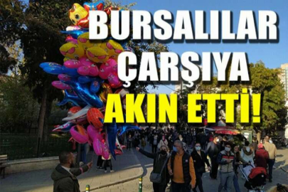 Bursalılar çarşıya akın etti