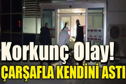 Katil zanlısı çarşafla kendini astı! Cezaevinde korkunç olay