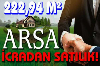 Tekirdağ Süleymanpaşa' da 222,94 m² arsa icradan satılıktır