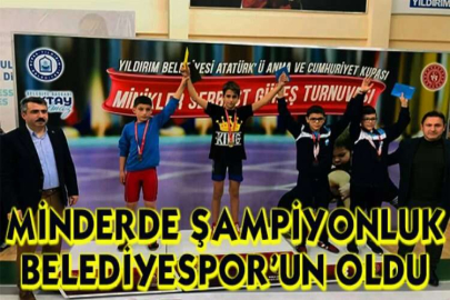 Minderde şampiyonluk Belediyespor'un oldu