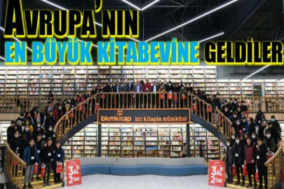 Bin 400 kilometreden Avrupa’nın en büyük kitabevine geldiler