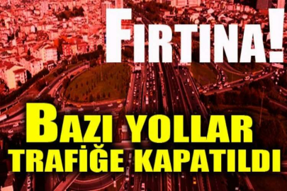 Kum fırtınası! Bazı yollar trafiğe kapatıldı