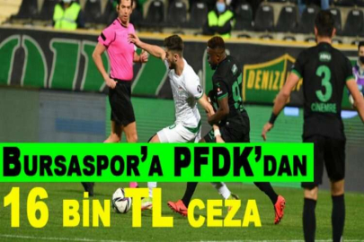 Bursaspor’a PFDK’dan 16 bin TL ceza