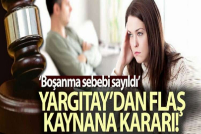 Yargıtay'dan flaş kaynana kararı