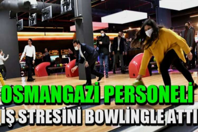 Osmangazi personeli, iş stresini bowlingle attı