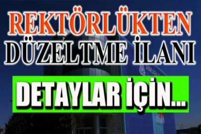 Düzeltme ilanı ( ILN01489815 İhale ) Düzeltilen İlana Git