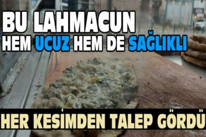 Bu lahmacun hem ucuz hem de sağlıklı