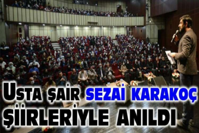 Usta şair şiirleriyle anıldı