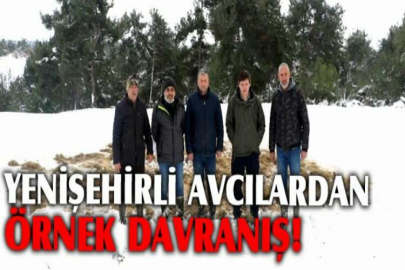 Yenişehirli avcılardan örnek davranış