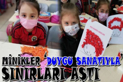 Bursalı minikler ‘duygu sanatıyla’ sınırları aştı