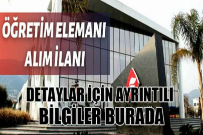 Yeditepe Üniversitesi Öğretim Elemanı alım ilanı