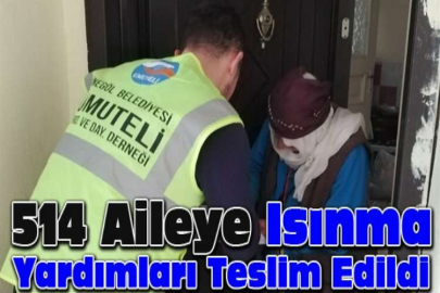 514 aileye ısınma yardımları teslim edildi