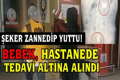 İki adet 50 kuruş yutan bebek hastanelik oldu