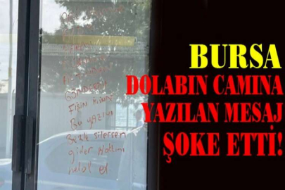 Dolabın camına yazılan mesaj şoke etti