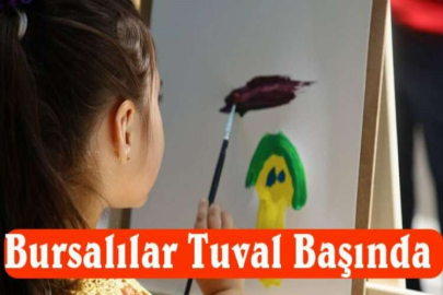 Bursalılar tuval başında