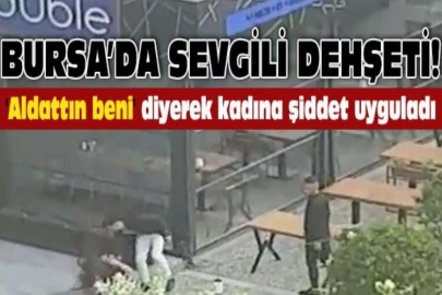 Bursa‘da alkollü genç, kız arkadaşını sokak ortasında darp etti