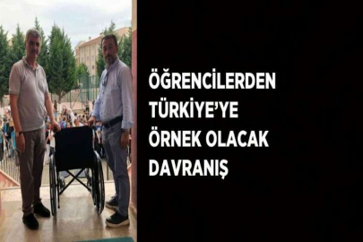 ÖĞRENCİLERDEN TÜRKİYE’YE ÖRNEK OLACAK DAVRANIŞ