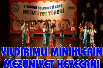 Yıldırımlı miniklerin mezuniyet heyecanı