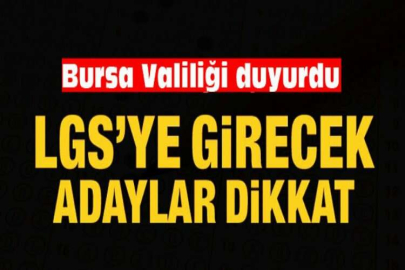 YKS adayları dikkat! Bursa Valiliği duyurdu