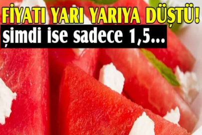 Karpuzun fiyatı yarı yarıya düştü