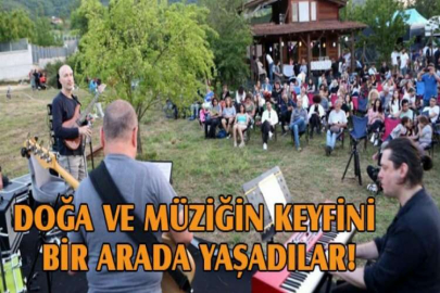 Doğa ve müziğin keyfini bir arada yaşadılar