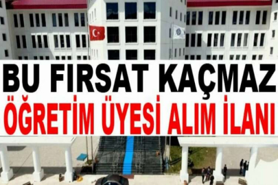 Isparta Uygulamalı Bilimler Üniversitesi Öğretim Üyesi alım ilanı